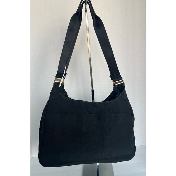 Baggallini San Marino Black Nylon Satchel Tote Shoulder Travel Bag - Picture 4 of 15